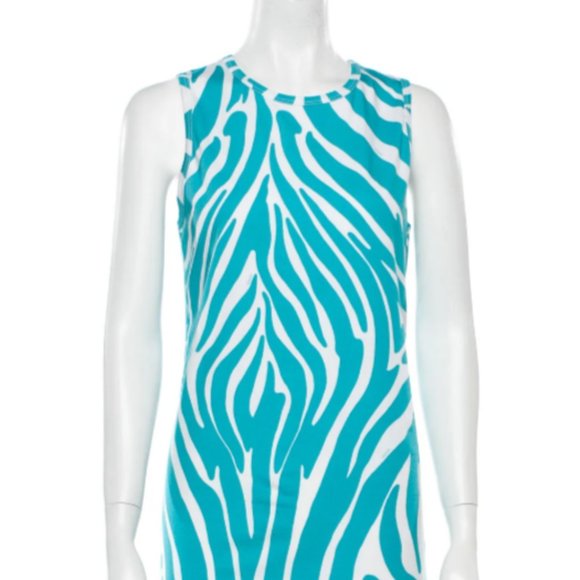 Gianni Versace Versus Zebra Print Tank Dress Size - Picture 7 of 7